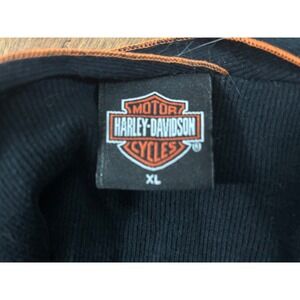 Harley Davidson Womens Sleeveless Black Flame Tank Top XL